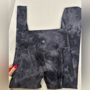 lululemon athletica Charcoal Tie-Dye Leggings